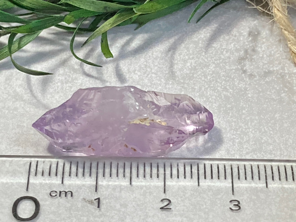タビュラー水晶✨虹入り　ベラクルス アメジスト　原石　ダブルポイント 6枚目の画像