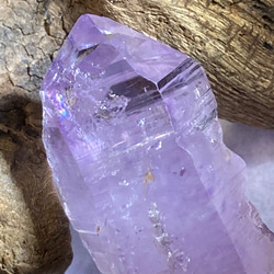 タビュラー水晶✨虹入り　ベラクルス アメジスト　原石　ダブルポイント 1枚目の画像