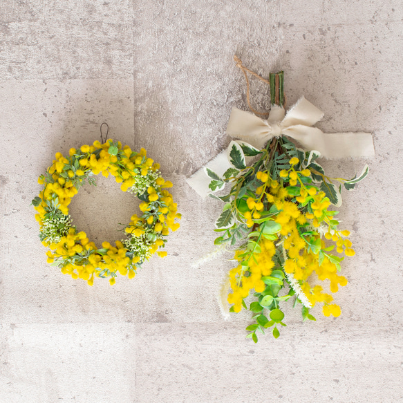 新春福袋2025】ミモザの福袋【リース＆スワッグ／アーティフィシャル