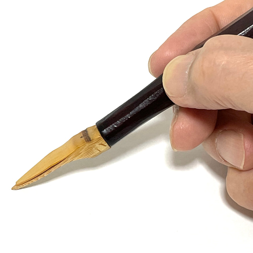 【中国文房精品長鋒筆2本組】最高級天然竹、牛角使用手作り高級漆塗り漆器木箱付き 万年筆 和風 高級 山中塗 蒔絵 漆芸 和柄 外国人へのお土産 日本