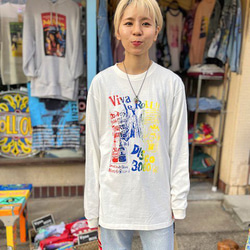 ROLLOVER ロングスリーブTシャツ　長袖　オフホワイト SW2-50 1枚目の画像