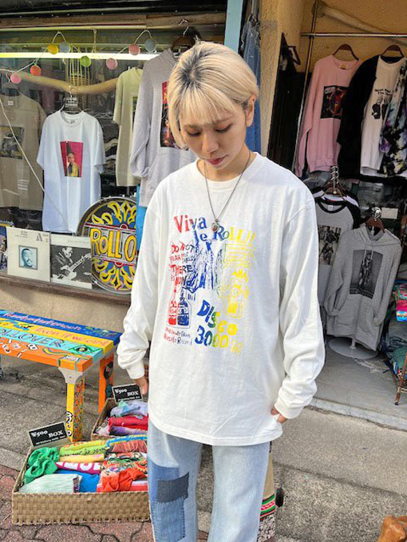 ROLLOVER ロングスリーブTシャツ　長袖　オフホワイト SW2-50 2枚目の画像