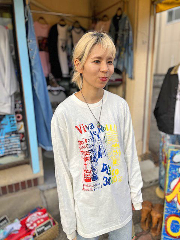 ROLLOVER ロングスリーブTシャツ　長袖　オフホワイト SW2-50 3枚目の画像