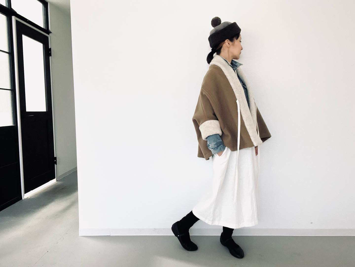 大人のショートガウン⚮̈はおり⚮̈もこもこアウター⚮̈ドルマンスリーブ⚮̈販売数限定⚮̈