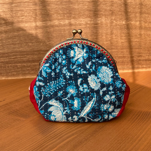 ハンドメイド パッチワークキルト リバティ ポーチ うさぎ