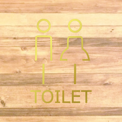 【トイレサイン・トイレマーク】【トイレ・レストルーム・お手洗い】可愛いデザインでトイレサインステッカー♪ 15枚目の画像
