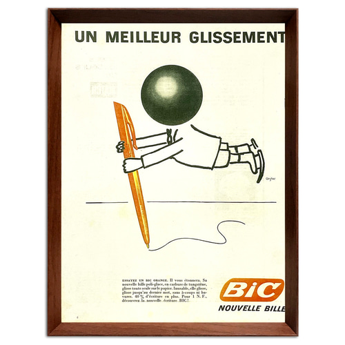 サヴィニャック Bic 1960年代 フランス 雑誌 ヴィンテージ 広告