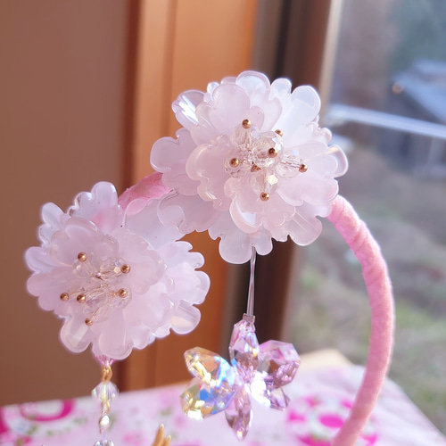 サンキャッチャー♡ハンドメイド「サクラサク」 サンキャッチャー♡ハンドメイド「サクラサク」 インテリア・生活道具