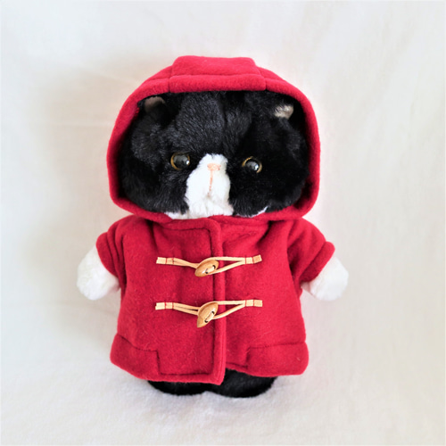 ふわふわぺちゃんこにゃんこのぬいぐるみ（ねこ_ブラック）※Noah