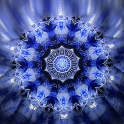 美狄亞的魔法-魔幻藍-白底【萬花筒/訂做】 第3張的照片