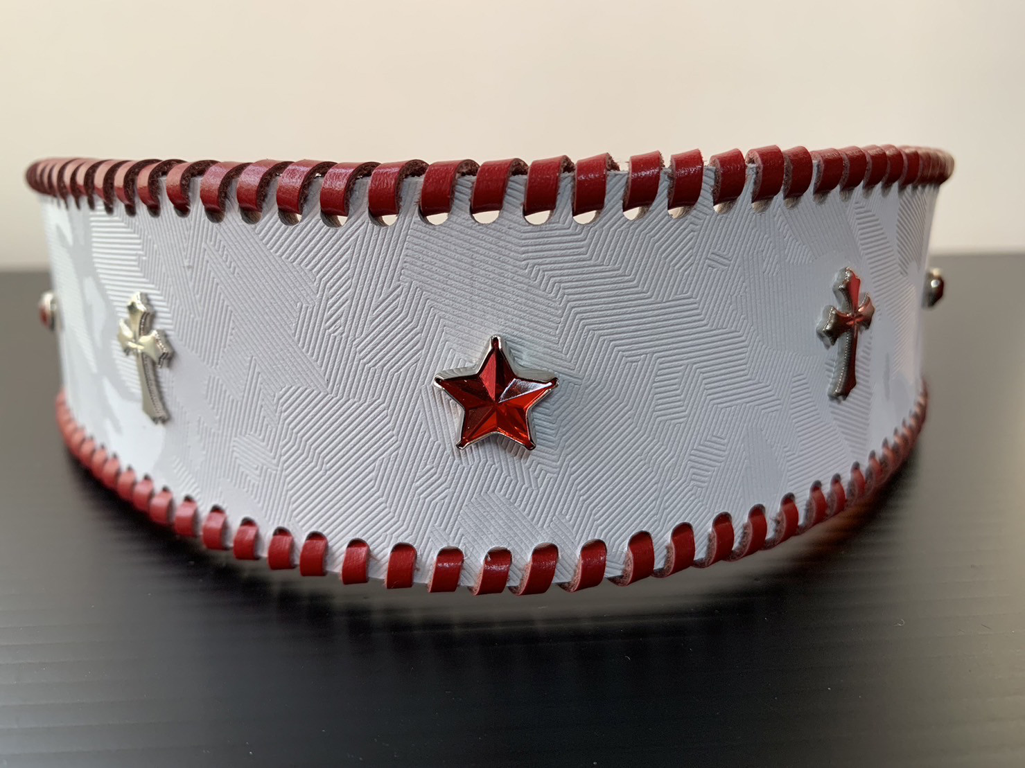 犬の本革ハーフチョークNo.206(大型犬)