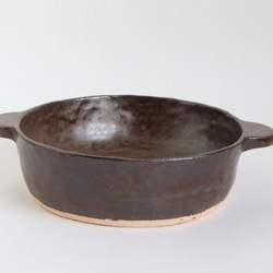 耐熱陶器　グラタン皿【1人用】 ブラウン【限定生産】 2枚目の画像