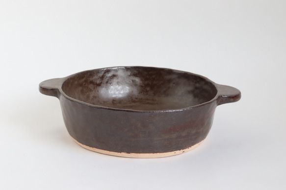 耐熱陶器　グラタン皿【1人用】 ブラウン【限定生産】 2枚目の画像