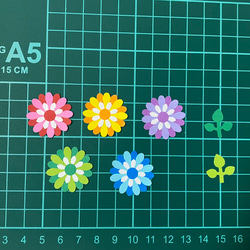 ①クラフトパンチ　花　フラワー　春　イベント　壁面飾り　アルバム 2枚目の画像