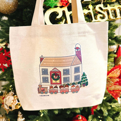聖誕禮物 | 玫瑰小屋の日常 貓咪帆布袋 (午餐袋) 手工印製 第2張的照片