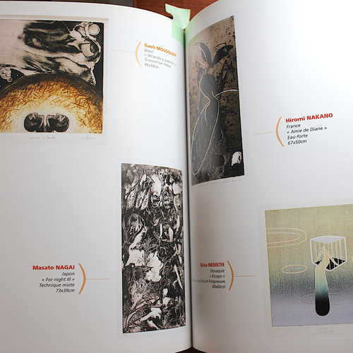 細密銅版画「夜No.3」MasatoNAGAIオリジナル 美品 フランス国際版画