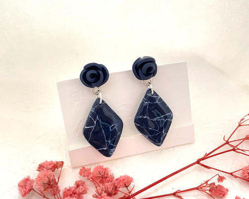 お決まりです。バックチャーム『花野』＊ポリマークレイ けだるい