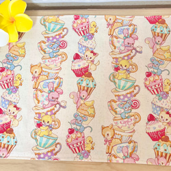 スイーツアニマル　お弁当袋✖️ランチョンマット　25×35 5枚目の画像
