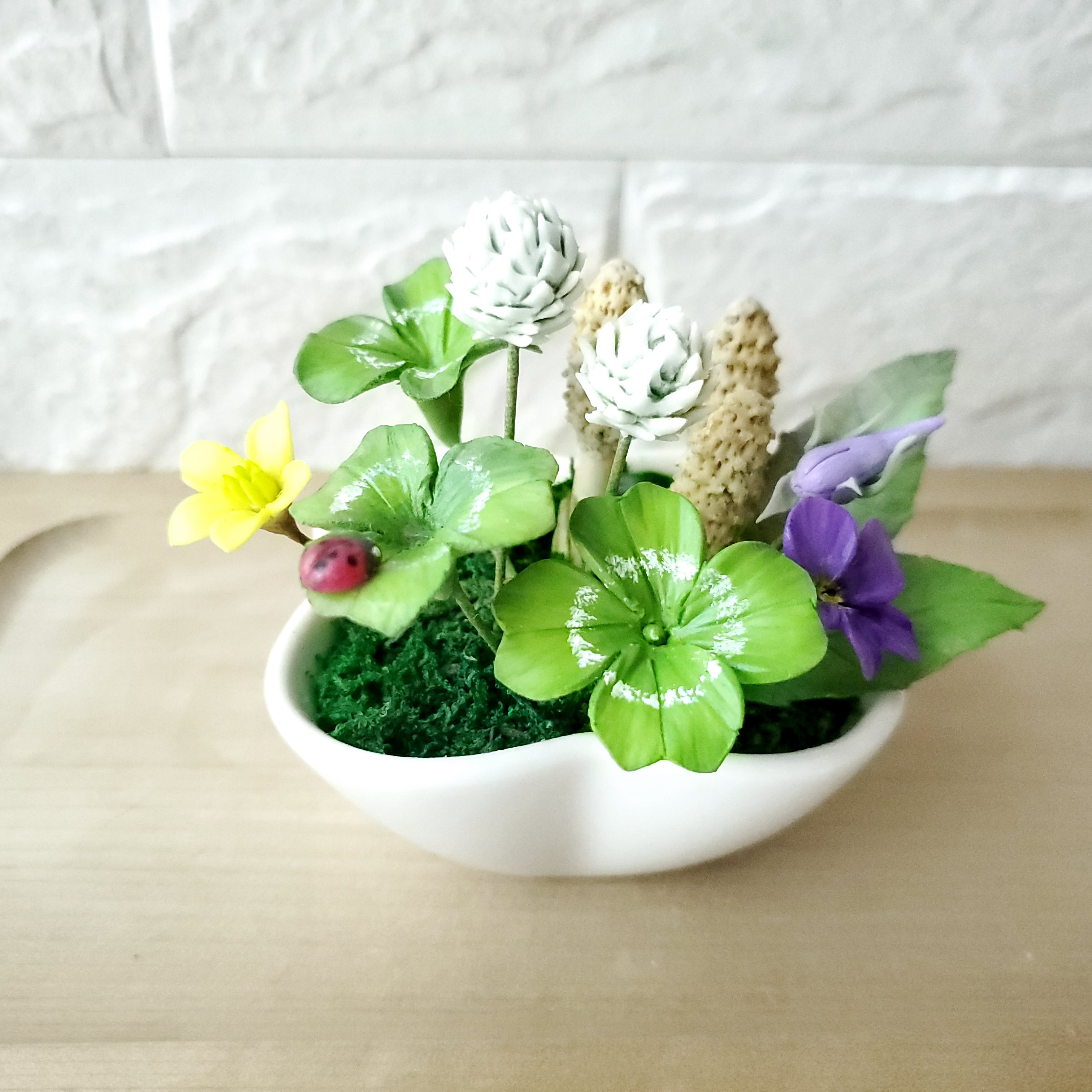 専用です。クレイフラワー 枯れない本物のような スイトピー✿クレイフラワーNO.S8−22P2