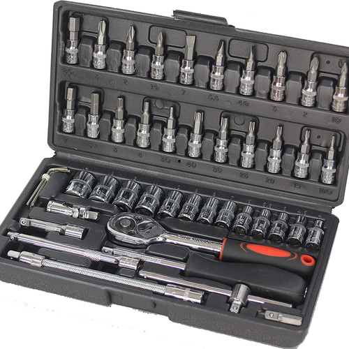 ラチェットレンチ ソケットレンチ 工具セット 46pcs 差込角6.3mm ラチェットレンチ ソケットレンチ 工具セット 46pcs 差込角6.3mm