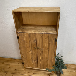 サイズ、デザインオーダー可！４扉2引出キャビネット無垢シャビーブラウン●受注製作 楽天市場】キャビネット おしゃれ サイドボード 幅111 高さ75