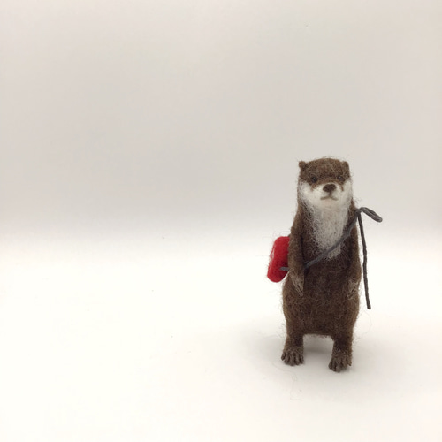 カワウソくん　羊毛フェルト　大きめ カワウソくん 羊毛フェルト 大きめ 【公式通販】