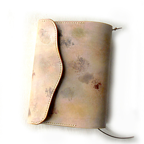 フリーカバー　　　83 ハンドメイド ナチュラル 文庫本 A6 フラップブックカバー ブックカバー BWY leather