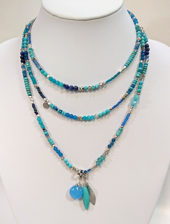 ターコイズロングロングネックレス ペアシェイプカットダブルペンダントヘッド付 ネックレス・ペンダント anjii jewelry 通販|Creema(クリーマ) 15157688 ターコイズロングロングネックレス ペアシェイプカットダブルペンダントヘッド付 ネックレス・ペンダント anjii jewelry 通販|Creema(クリーマ) 15157688