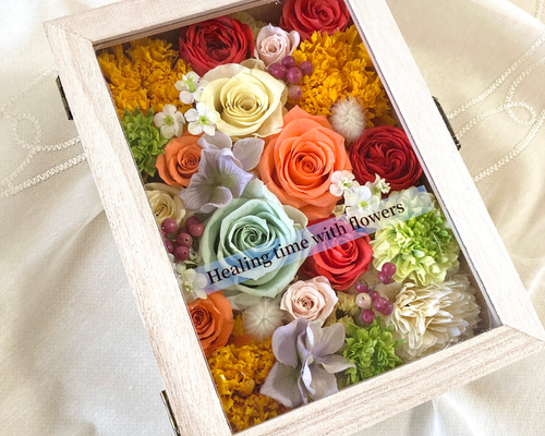 瀬戸内ミモザをふんわりと紡いだリース　ドライフラワー　ギフトボックス入り ドライフラワーミニリース《マル》(オリジナルボックス入り