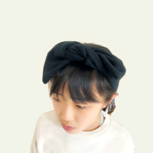 スウェットビックリボン ヘアバンド ヘアバンド・ターバン Hinatabocco