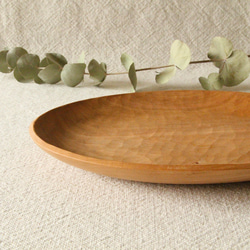 木のオーバル皿（チェリー）#ODG-CH-01 5枚目の画像