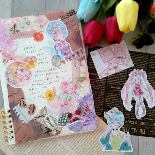 Fairylady ゆめかわ工房 人物ステッカー コラージュ素材 まとめ売り