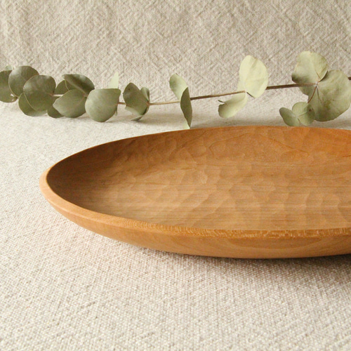 木のオーバル皿（チェリー）#ODG-CH-02 大皿 ことのは木工舎 通販