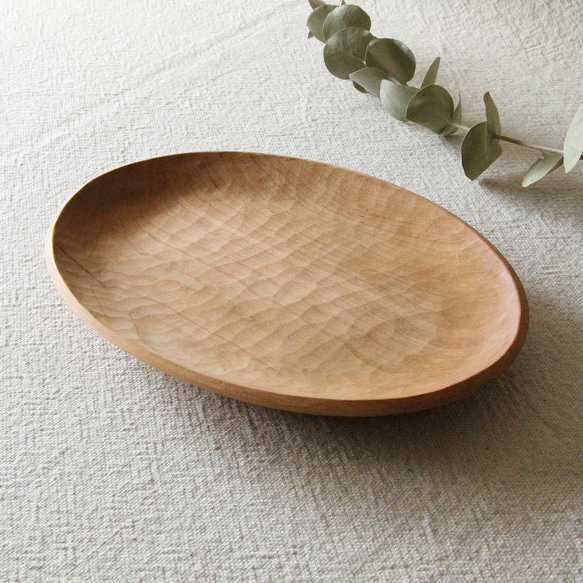 木のオーバル皿（チェリー）#ODG-CH-02 大皿 ことのは木工舎 通販