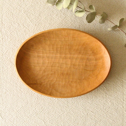 木のオーバル皿（チェリー）#ODG-CH-02 大皿 ことのは木工舎 通販
