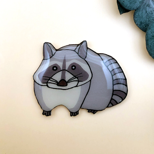 ゆるいアライグマ ブローチ ブローチ tanuki-ms 通販｜Creema(クリーマ 