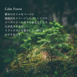 ［Calm Forest］天然アロマのブレンドオイル／3ml／5ml／天然精油／ジュニパーベース 6枚目の画像