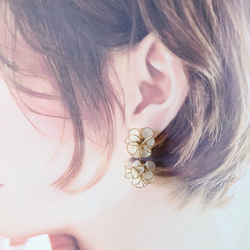 dip flower 【earring・pierce】 3枚目の画像