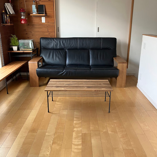 マットグレーでアイアンな極太鉄脚♪ 50×400×650mm □型 2脚ver マットグレーでアイアンな極太鉄脚♪ 50×400×650mm □型 2脚ver