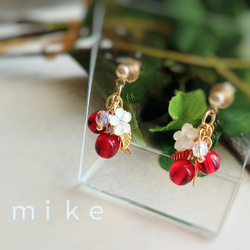 りんごピアス11点+おまけ3点 乙女りんごピアス ピアス（スタッド・一粒） mike 通販