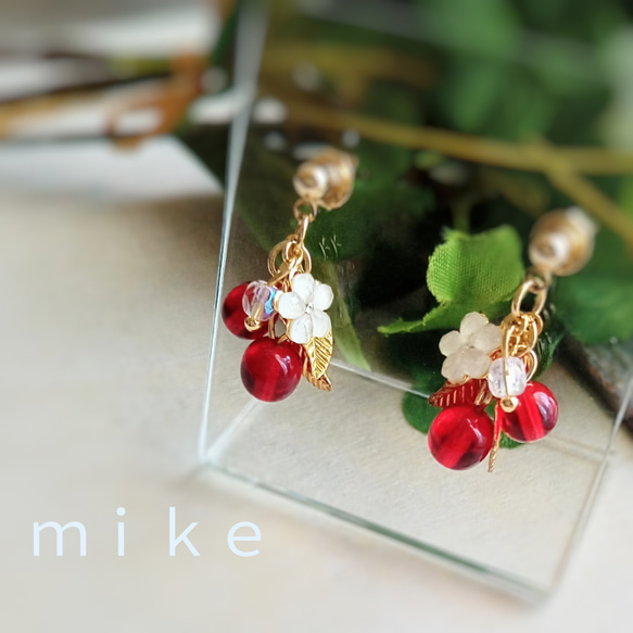 りんごピアス11点+おまけ3点 凛 RIN ボディピアス ヘリックス 軟骨 16G ビジュー イヤー