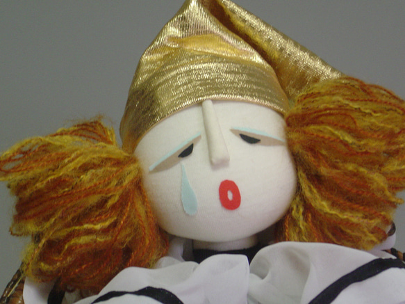 【インテリア人形】涙のピエロ 2枚目の画像