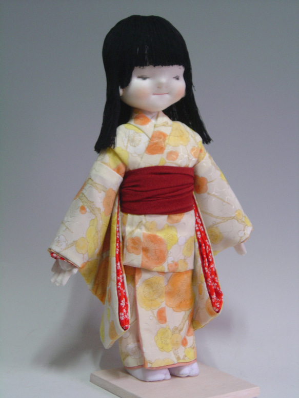 作家様制作　一点もの　創作人形　　布製　抱き人形　ヴィンテージ 和服の抱き人形】雅（みやび） その他人形 創作人形工房じゃがいも