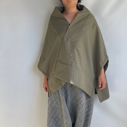 Unique item | Triangle HAORI with a lining & a brooch -TRH26 第5張的照片