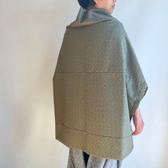 Unique item | Triangle HAORI with a lining & a brooch -TRH26 第6張的照片