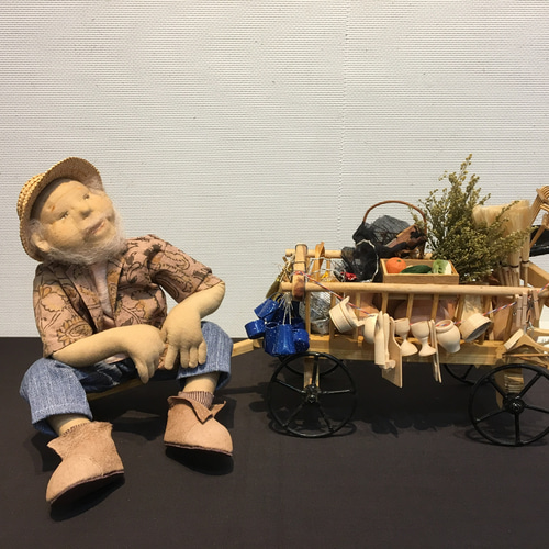 布人形アート作品】ひとやすみ 立体・オブジェ 創作人形工房じゃがいも