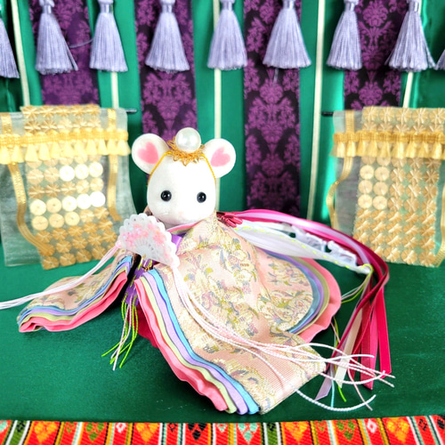 465 ひなまつり 小さな着せ替えお着物〈お姫様〉十二単《西陣織 465 ひなまつり 小さな着せ替えお着物〈お姫様〉十二単《西陣織