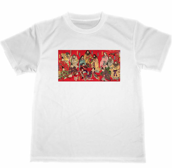 楊洲周延 ドライ Tシャツ 天皇 八咫烏 日本神話 古事記 日本書記