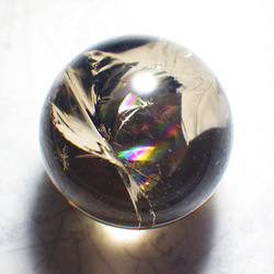 限定数のみ】アイリス(虹入り） スモーキークォーツ スフィア丸玉