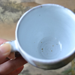 【コーヒーカップ】三彩釉　コーヒーカップ2個組　★萩焼　 10枚目の画像
